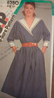 1983 Simplicity Sewing Pattern  6280 Misses   Pullover Dress Sz 12-14-16  Uc ff