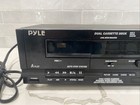 Pyle Pro Pt649d Dual Cassette Player Recorder Tested Works Great
