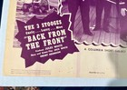  back From The Front    1943   Original Three Stooges Lobby Card   Ex   Rare 