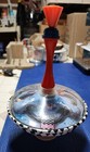 Vintage Schylling Metal Tin Toy Spinning Top Road Race Working Bright Colors