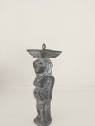 Old Rare Bronze Statue  Hindu Goddess Deepa Lakshmi India Hindhu Indian Antique