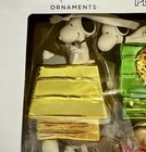 Hallmark Set Of 4 Christmas Glass Christmas Ornaments Peanuts Snoopy New