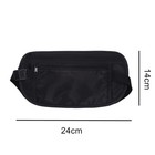 Travel Money Belt 2pcs Rfid Blocking Slim Hidden Waist Wallet Passport Bag Usnew
