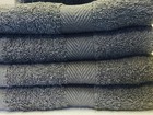 48 Pieces New Gray Salon Hand Towels Gym Dobby Border Towels 16x27 Inches