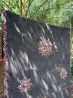 Vintage Tapestry Wall Hanging Embroidered Mirror Work Indian Folk Art 88x54   