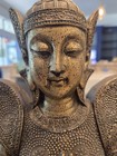 Southeast Asian Bronze Statue Figure With Headdress