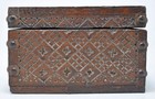 Vintage Wooden Small Storage Box Original Old Hand Crafted Carved