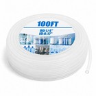 100ft Food Grade Polyethylene Tubing 1 4  Od Clear Hose For Homebrew   Beverage