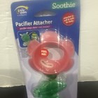 Vintage The First Years Soothie Pink Flower Pacifier Attacher Clip Nos