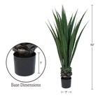 Pure Garden Giant Agave Fake Plant - 52-inch Faux Succulent Pot - Modern