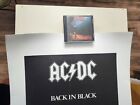 Ac dc Signed Autographed Back In Black Lithograph Angus Malcolm Johnson Rudd Coa