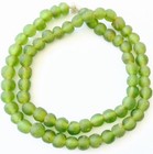 66 Pcs Transparent Ghana Olive Recycled Glass African Trade Beads