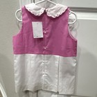 The Proper Peony Toddler Girls 3t Pink white Sleeveless Dress