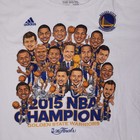Adidas T Shirt Men 2xl Golden State Warriors 2015 Nba Champions White Caricature