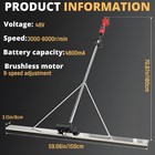 High Power Concrete Screed Vibratory Kit - Finishing Tool With 59  Stainless