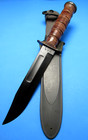 Wwii Ww2 Camillus Mark 2 Fighting Knife W  Throat Wrap Scabbard Unused Condition