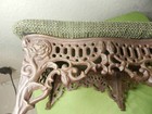 Vintage Cast Iron Footstool  14  X 9  Ornate Footstool Victorian Foot Stool Legs