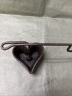 Vintage Heart Shape Cast Iron Cupcake Muffin Pan 6 Slot Gem Mold Baking