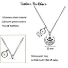 With Faith All Things Are Possible Mustard Seed Necklace Christian Silver