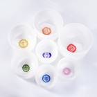 432hz Chakra Set 7-12  7pcs Crystal Singing Bowl Sound Healing Bath W  Bags