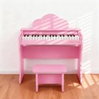 New Pink 37keys Kids Piano Keyboard Wood Toddler Toys Music Education With Stool