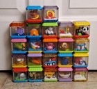 Fisher Price Peek A Boo Block Building Blocks Animals Sensory Play Toy Set Lot