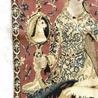 Vintage Belgium The Lady With The Unicorn Wall Hanging Tapestry 24   x18   