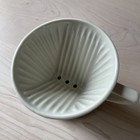 Kalita 102 Ceramic Pour Over Coffee Drip Cone 4in White Uses  2 Filter Classic