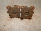 2  2  Antique   Vintage Cast Iron Industrial Caster Wheel W  Swivel Yoke
