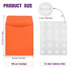 100 Pieces Library Card Envelope Colorful Small Packet Envelope Multi-color