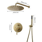 Gold Nickel Bathroom Shower Faucet Rainfall Shower Head Faucet Mixer Tap Set