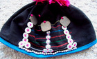 Vintage Akha Hill Tribe Hat Headdress From Thailand Infant Or Child Size
