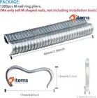 Jiehaojia 1200pcs M Nail Ring Pliers Chicken Mesh Cage Joint Welding Repair