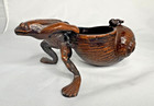 Bronze Frog Pulling A Snail Shell Circa 1920 Ds59