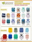 Osocozy Newborn Reusable Cloth Diaper Covers - Adjustable Snap Fit And Double   