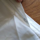 Grade A 100  Silk White One  1  Habotai 16 X 16 Square Zip Throw Pillow Cover