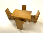 Vintage Creative Playthings Playforms Dining Table   4 Chairs Set 5 Pieces