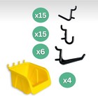  Pegboard Bin   Peg Hook Assortment Set     Peg Board Accessories For Organizing 