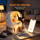 Self Cleaning Litter Box For Multiple Cats  Automatic Cat Litter Box App Control