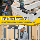 16  Framing Layout Tool 3-in-1 Cast Aluminum Stud Framing Jig On Center