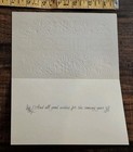 Vintage Mcm Christmas Greeting Card Nos Unused With Envelope 