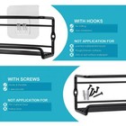 4 Packs Kitchen Spice Rack Organizer Storage Shelf Cabinet Jar Holder Wall Mount