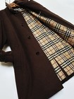 Men Coat burberry London Wool Cashmere Chesterfield Coat Brown Size L 48 50 Usm