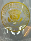 Pair Of Bordeaux Wine Glasses W presidential Seal In 24 Ct Gold Trump Whitehouse