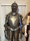 Heavy 16 Gauge Medieval Armor Closed Helmet Knight Middle Ages Jousting King