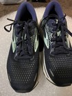 Brooks Ghost Men   s Running Shoes Low Top Lace-up Navy white light Green