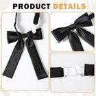 Bowtie Western Bow Ties For Men Women  Solid Color Colonel Satin Ribbon Bow Tie