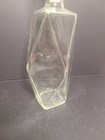 Vintage Clear Glass Liquor Bottle Decanter Hexagon Mcm  12    
