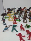 Vintage Britains Deetail Lot 1970s 80  Figures Horses Indians Knights Cowboys