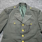Vintage Vietnam Us Army Dress Green Class A Uniform Jacket Coat 40xs Poly Wool